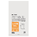 ハウスホールドジャパン レジ袋 半透明 100枚 TB-45 東日本45号/西日本45号