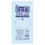 ハウスホールドジャパン 規格袋 No.5 透明 100枚 0.03×100×190mm JS05