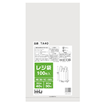 ハウスホールドジャパン レジ袋 白100枚 TA-40 東日本30号/西日本40号