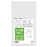 ハウスホールドジャパン レジ袋 白100枚 TA-50 東日本60号/西日本50号