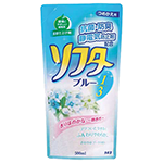 カネヨ石鹸 抗菌剤入りソフターブルー1/3 詰替 500ml