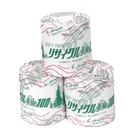 美濃桜製紙 リサイクル美緑 個包装 100m×60個入 (トイレットペーパー)