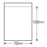 ジャパックス チャック付きポリ袋 透明 200枚 0.04×70×100mm CG-4