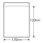 ジャパックス チャック付きポリ袋 透明 100枚 0.04×120×170mm FG-4