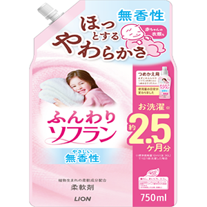 ライオン ふんわりソフラン 詰替 750ml